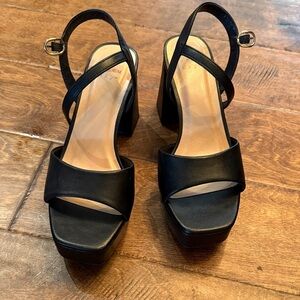 a new day Black Platform Sandals